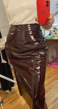 Load image into Gallery viewer, Prana patent leather skirt
