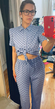 Load image into Gallery viewer, Shoulder pad blouse
